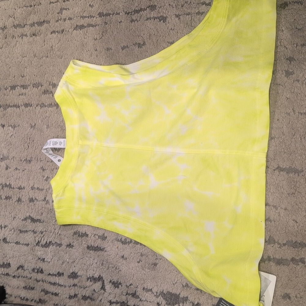NWT All Yours Cropped Cotton Tank Tie Die - Picture 8 of 8